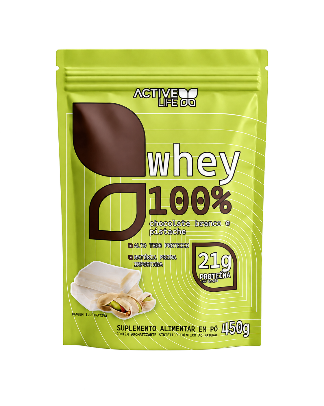 Whey Chocolate Branco com Pistache